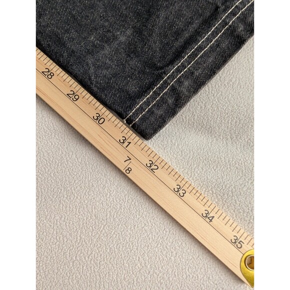 Y2K Ruff Ryders Dirty Denim Jean Size 38x32 Black Light Wash Baggy Streetwear - Picture 8 of 9